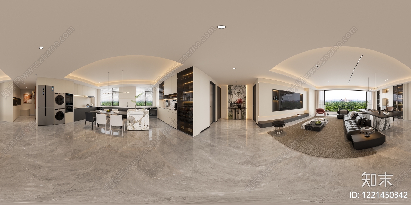 现代简约男孩房3D模型下载【ID:1221450342】