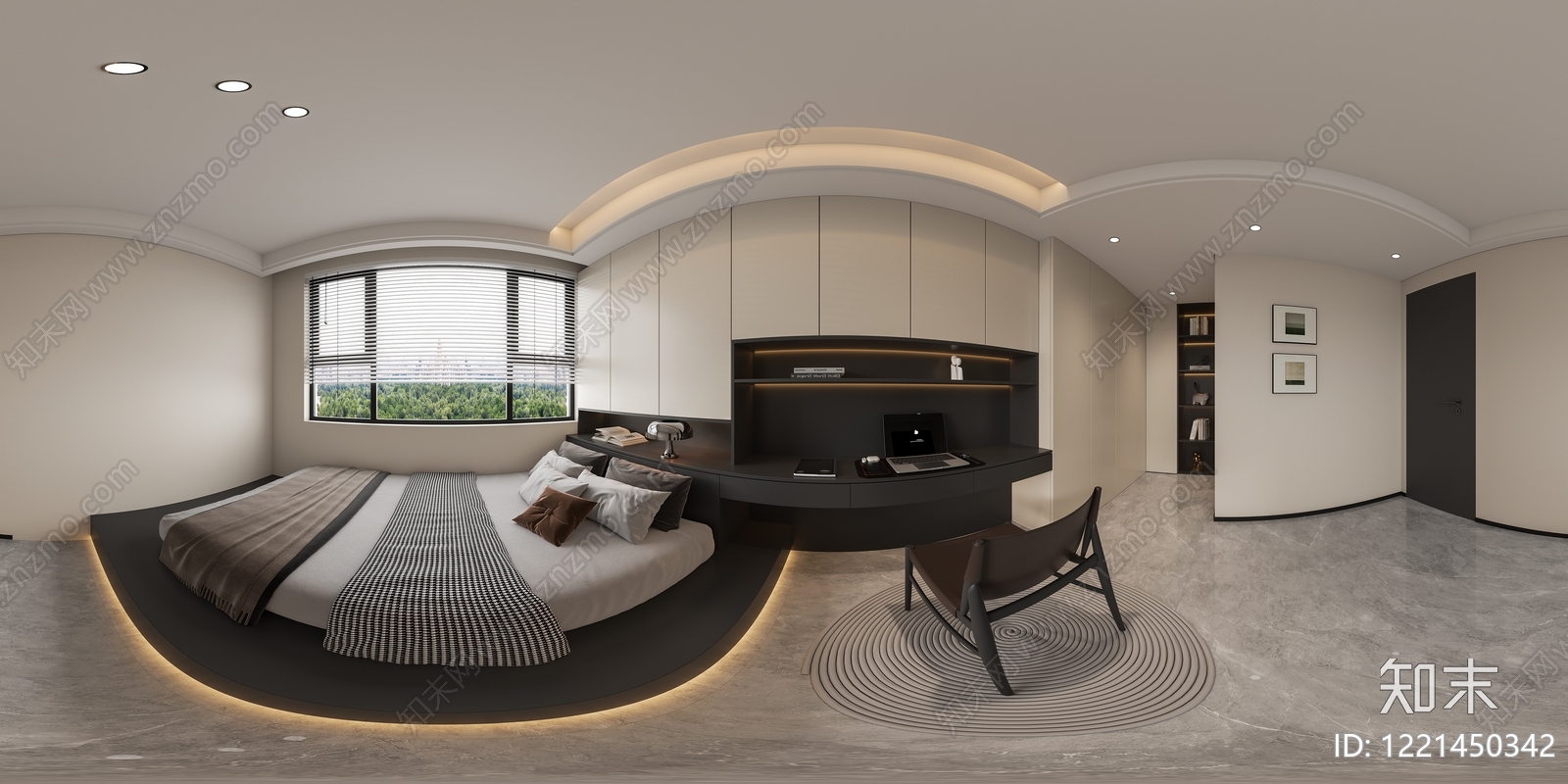 现代简约男孩房3D模型下载【ID:1221450342】