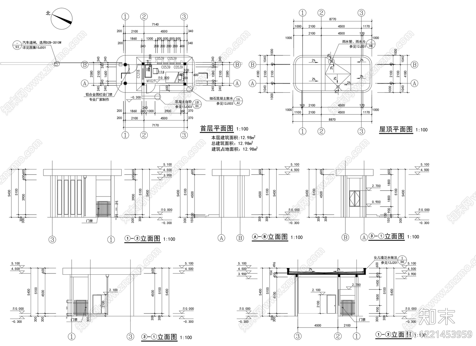 住宅楼建筑CAD图纸
