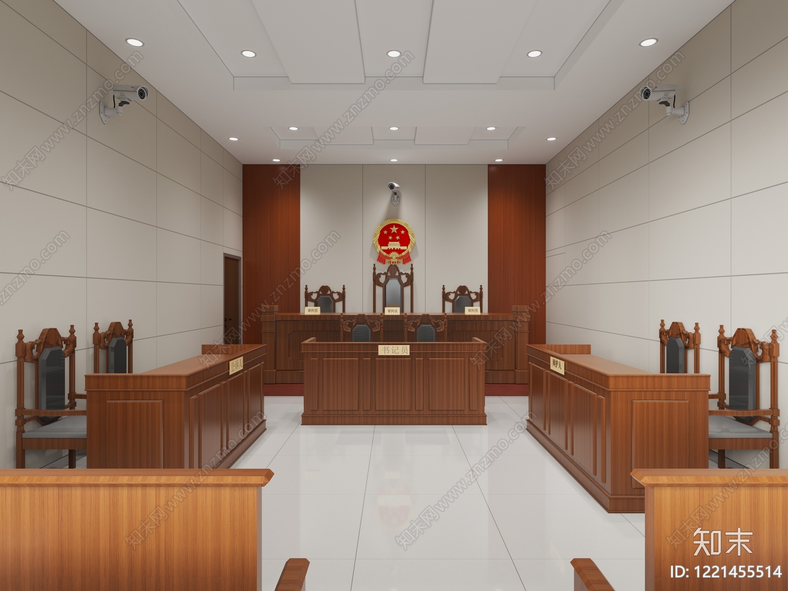 新中式党政机关3D模型下载【ID:1221455514】