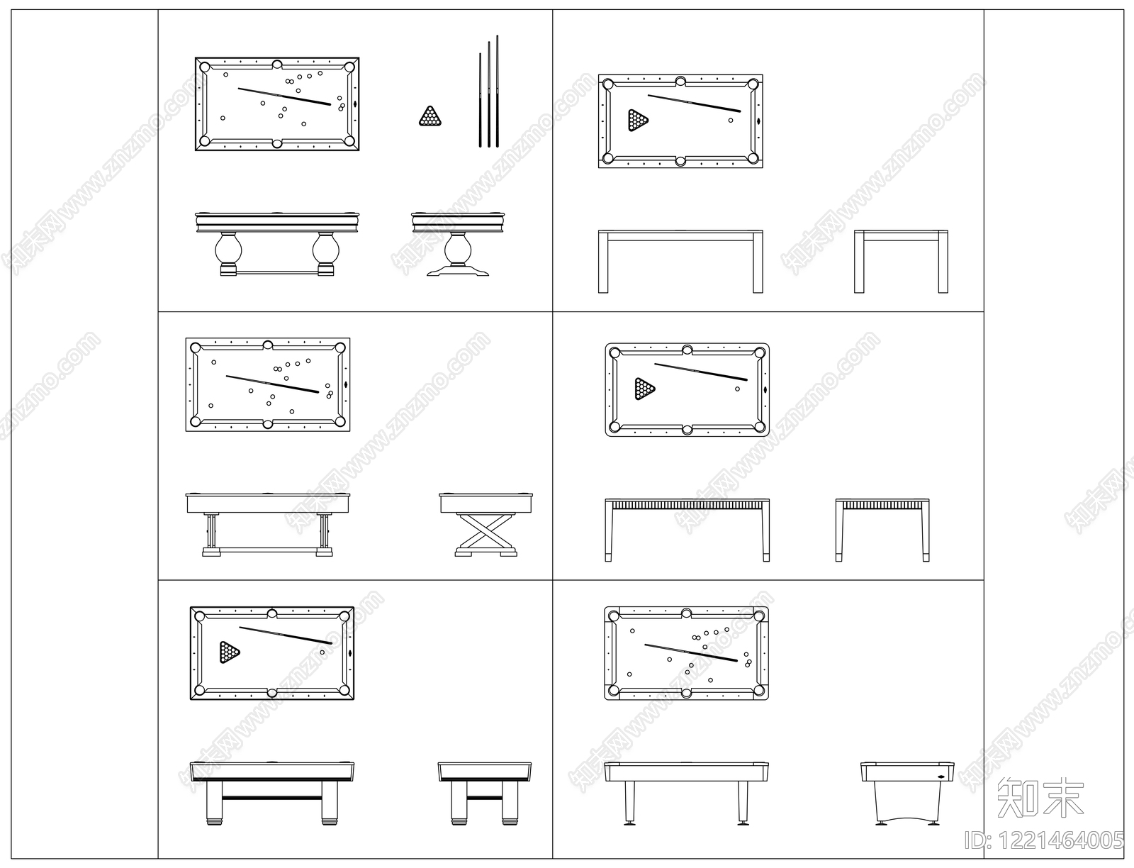 中式家具图库CAD图纸