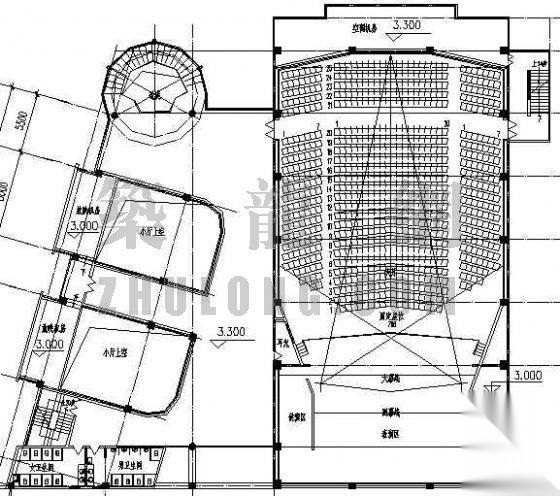 某小型电影院建筑设计方案施工图下载【ID:160726160】