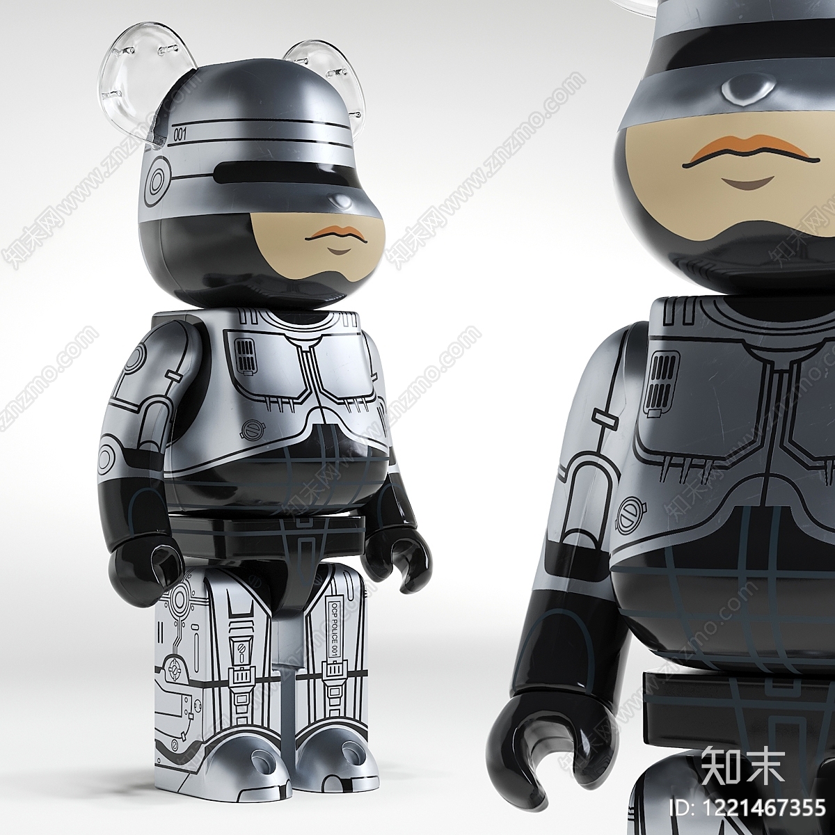 赛博朋克雕塑摆件3D模型下载【ID:1221467355】