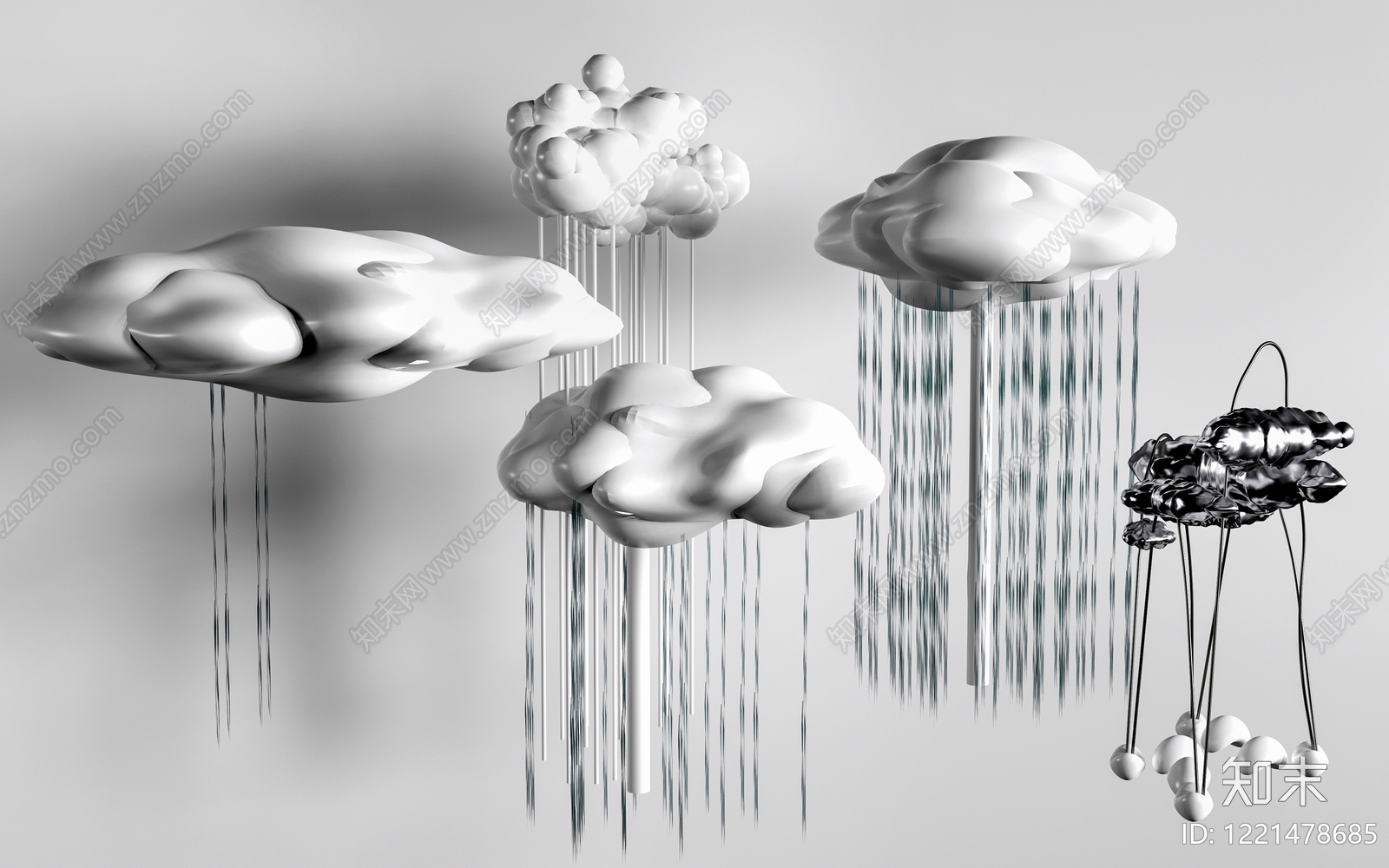 极简主义景观雕塑3D模型下载【ID:1221478685】