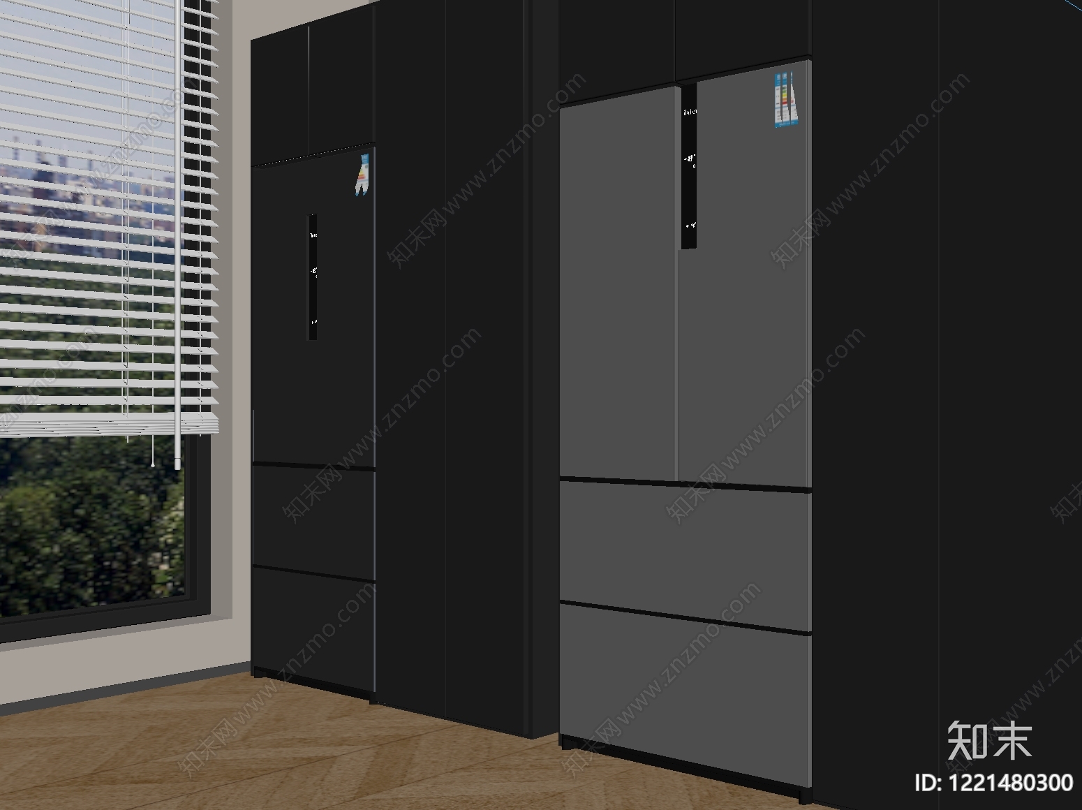 极简主义冰箱SU模型下载【ID:1221480300】