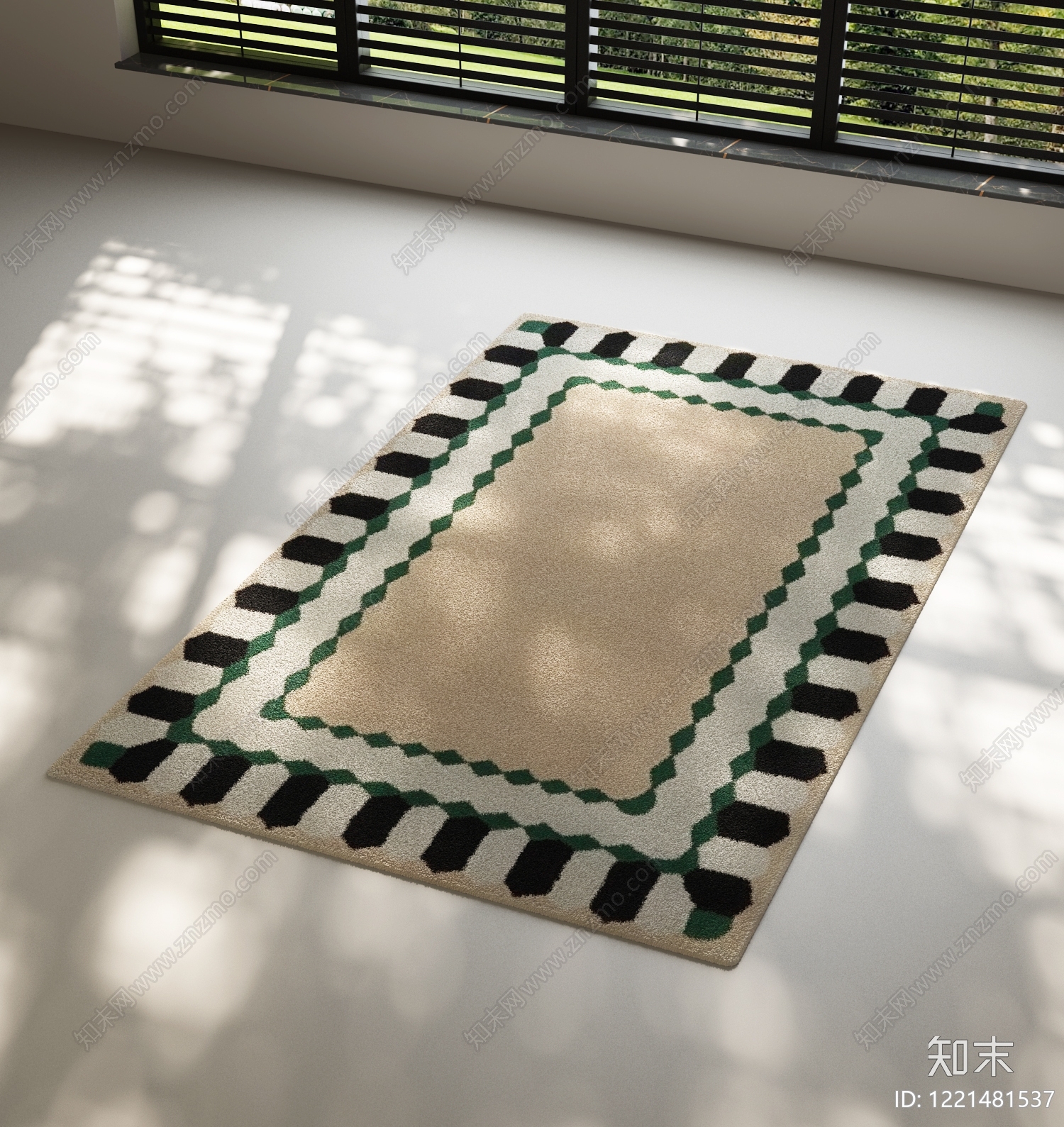 现代简约儿童地毯SU模型下载【ID:1221481537】