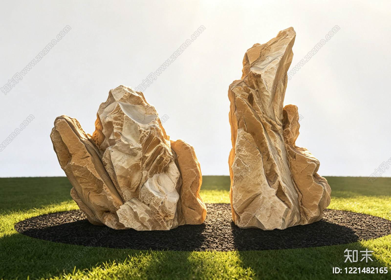 禅意景观石SU模型下载【ID:1221482165】