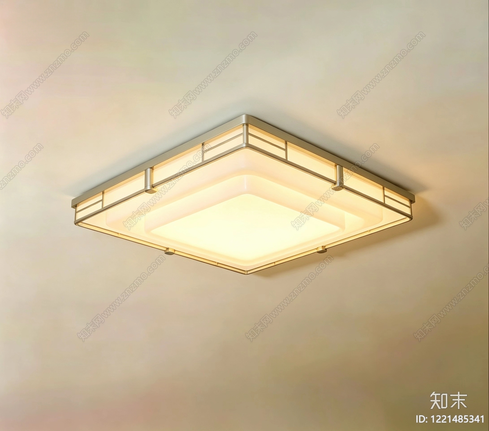 现代简约吸顶灯SU模型下载【ID:1221485341】