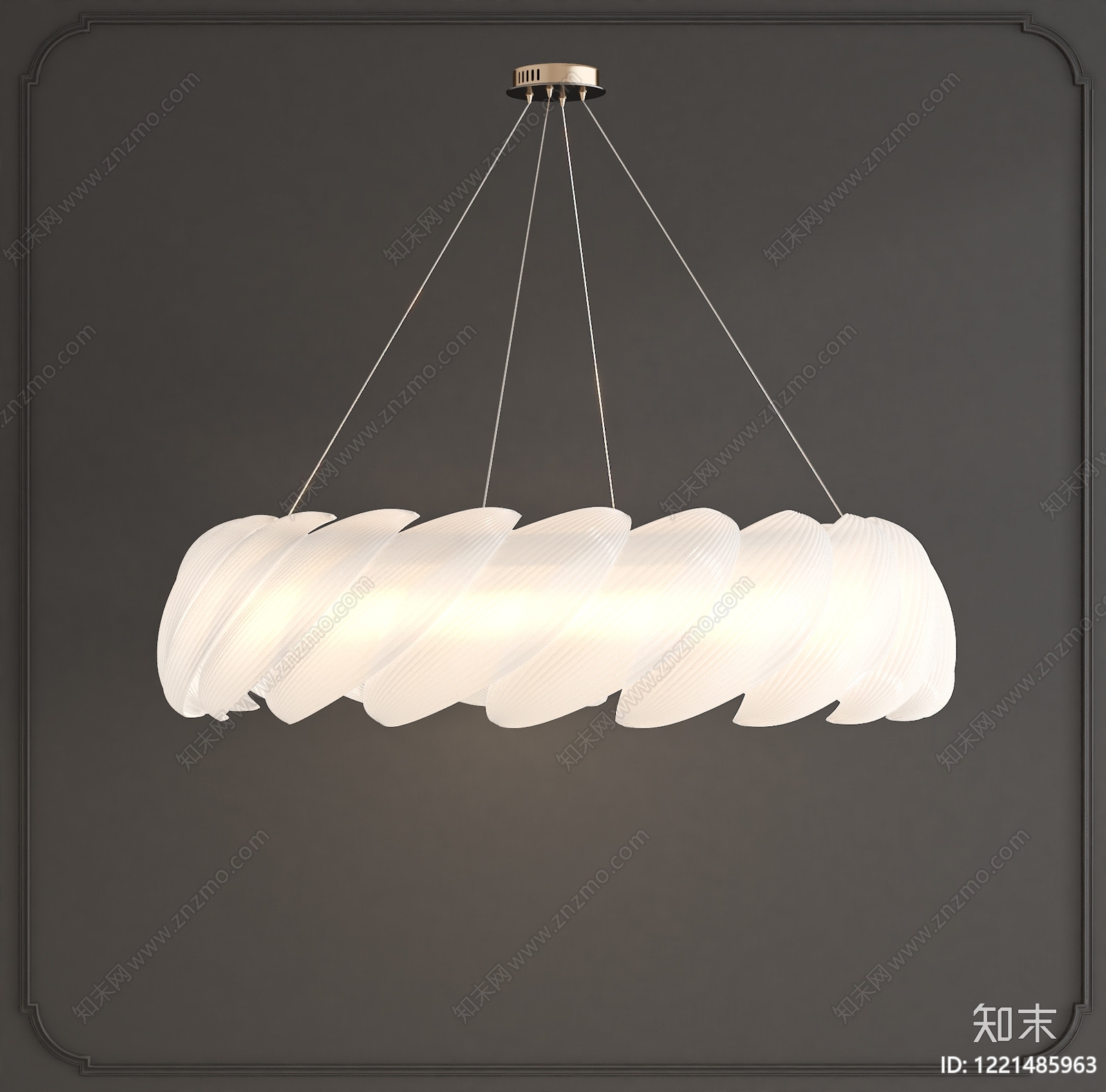 现代简约餐厅吊灯3D模型下载【ID:1221485963】