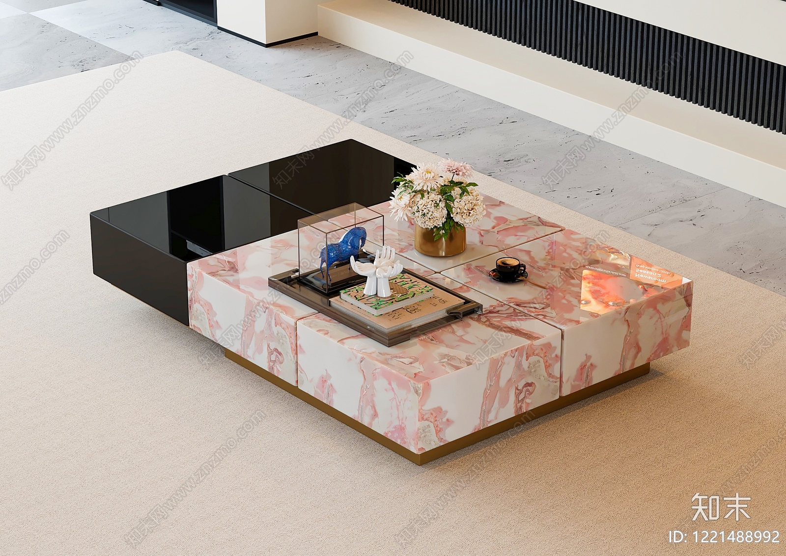 意式极简茶几3D模型下载【ID:1221488992】