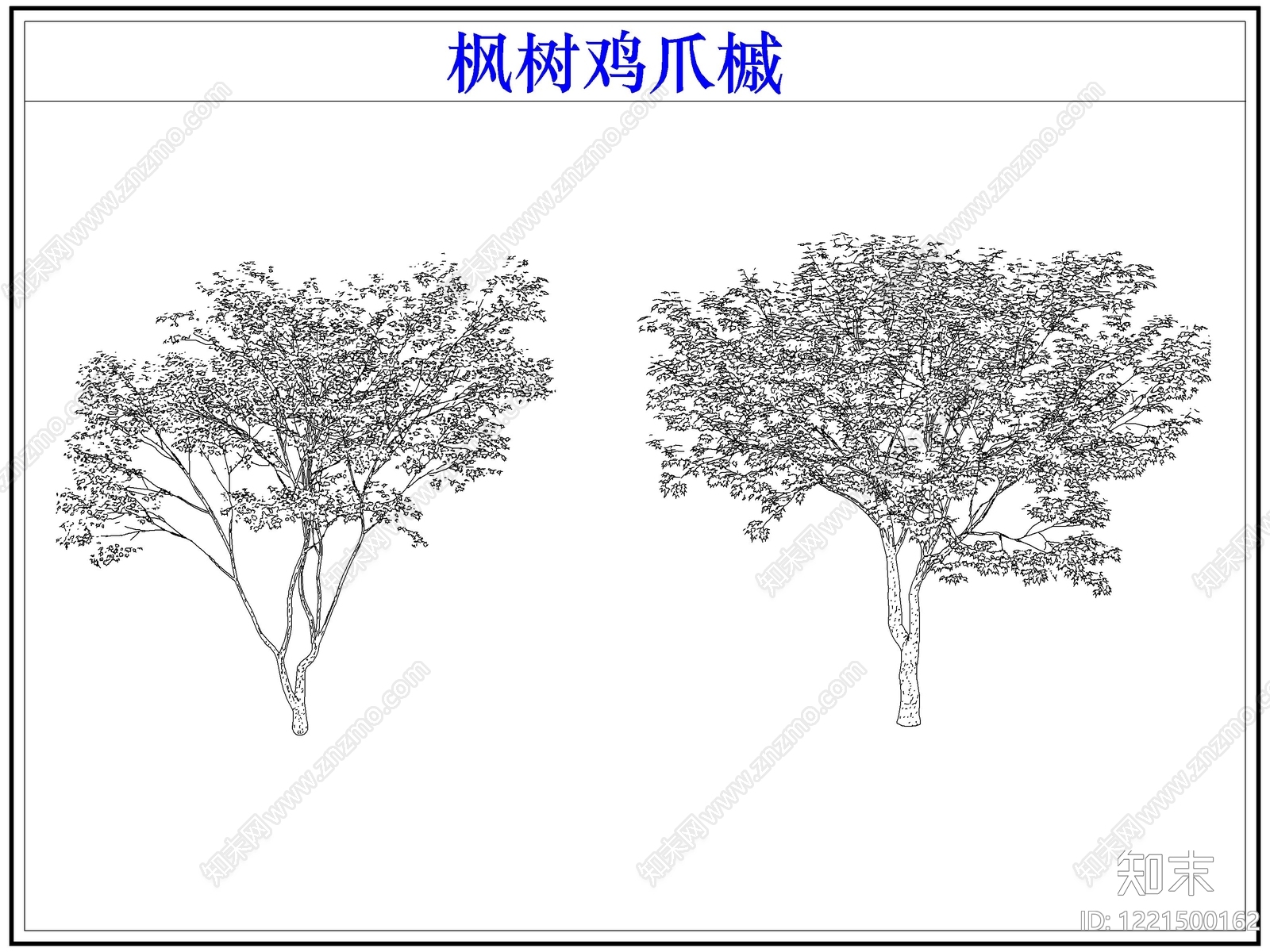 灌木种植cad施工图下载【ID:1221500162】