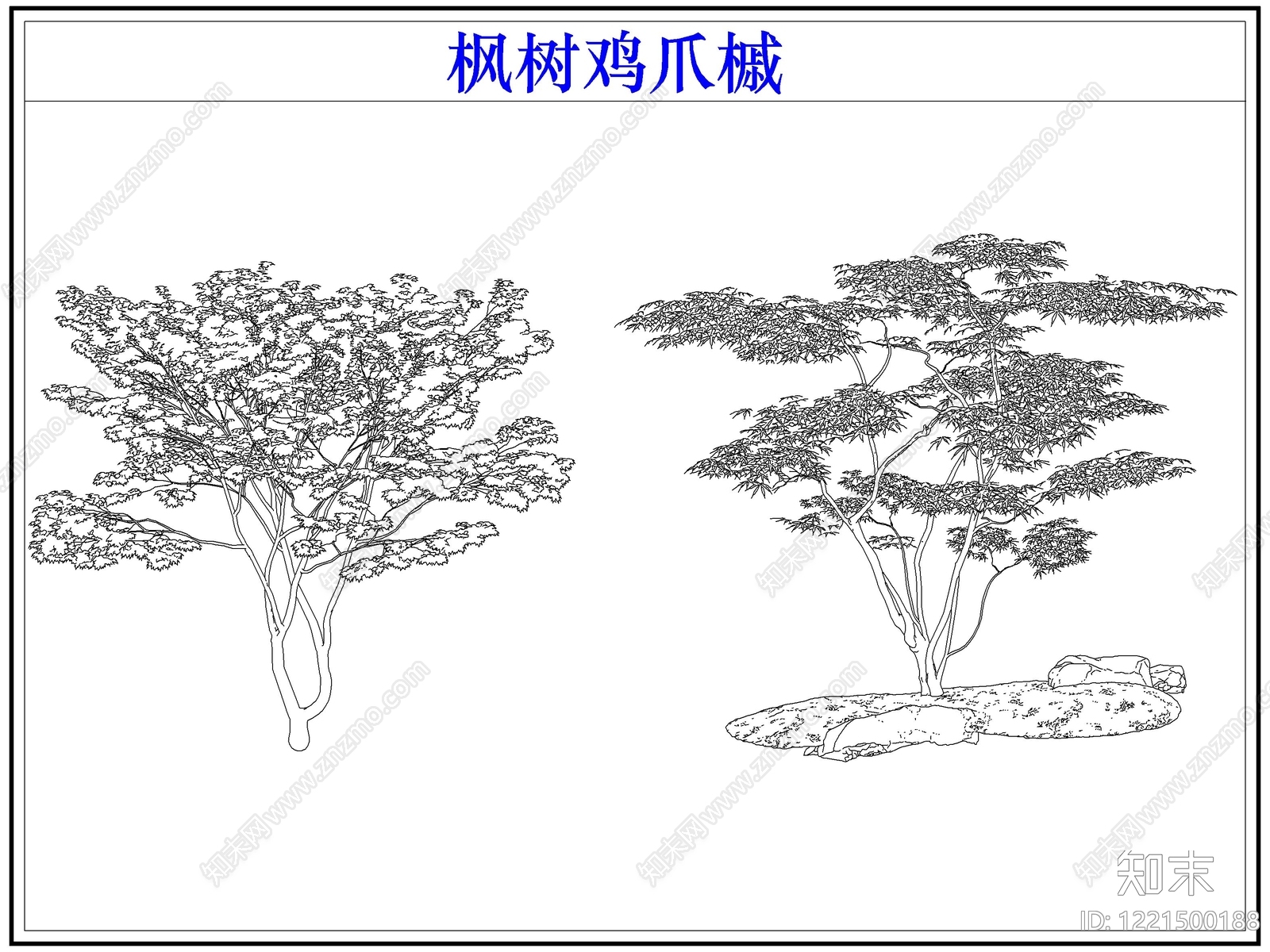 灌木种植cad施工图下载【ID:1221500188】