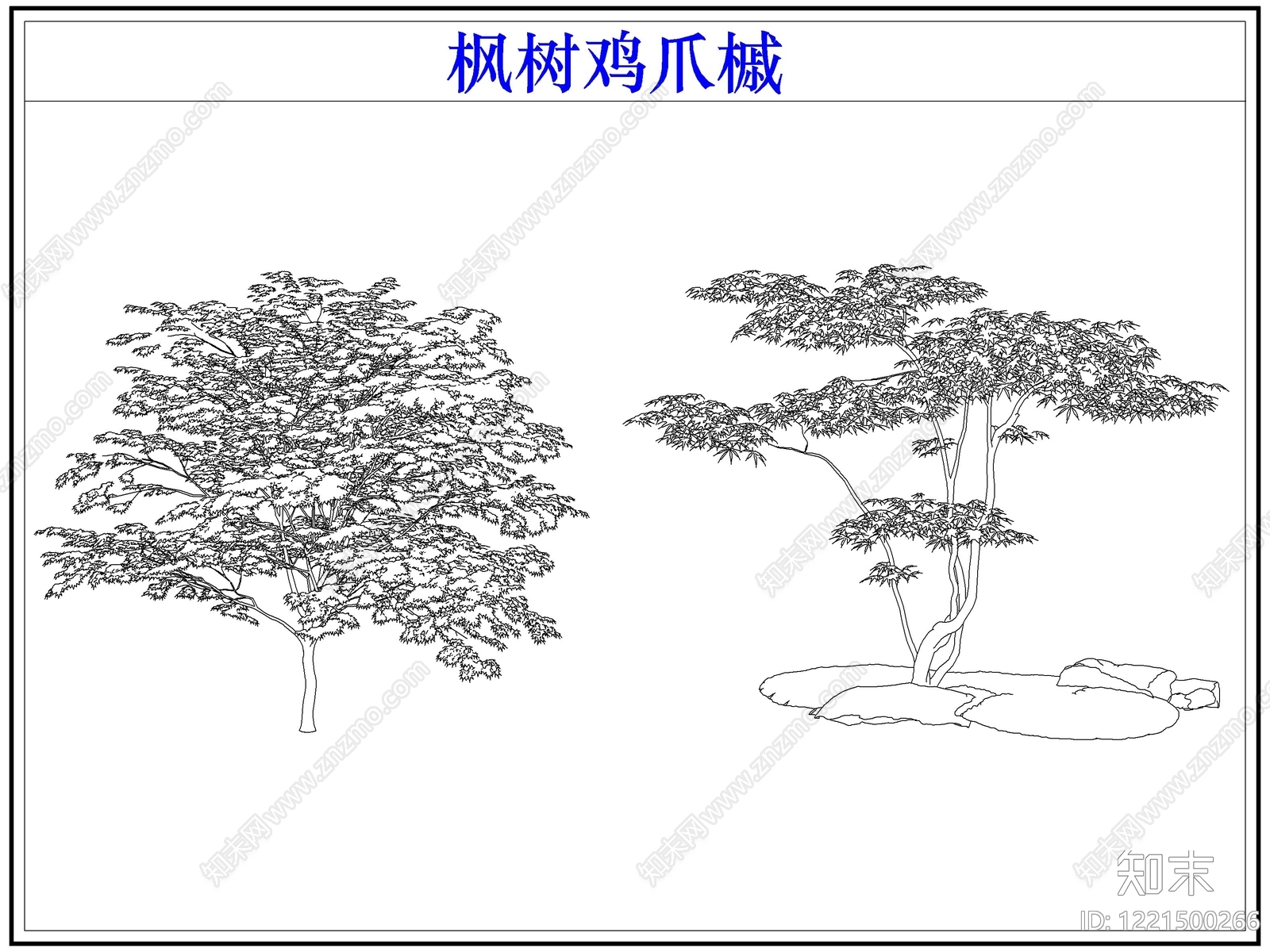 灌木种植CAD图纸