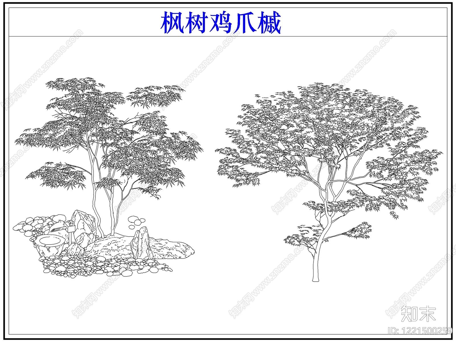 灌木种植cad施工图下载【ID:1221500259】