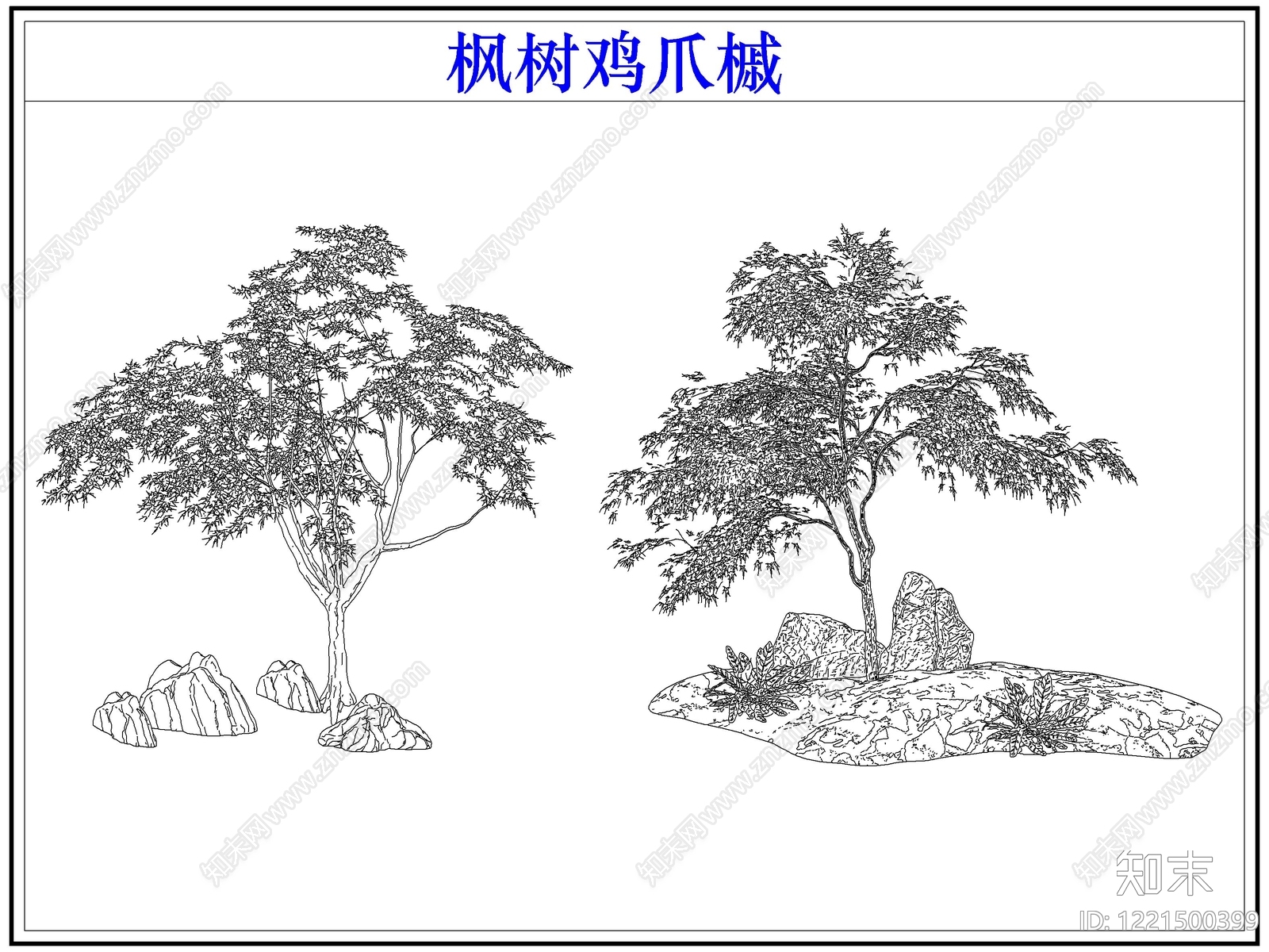 灌木种植cad施工图下载【ID:1221500399】