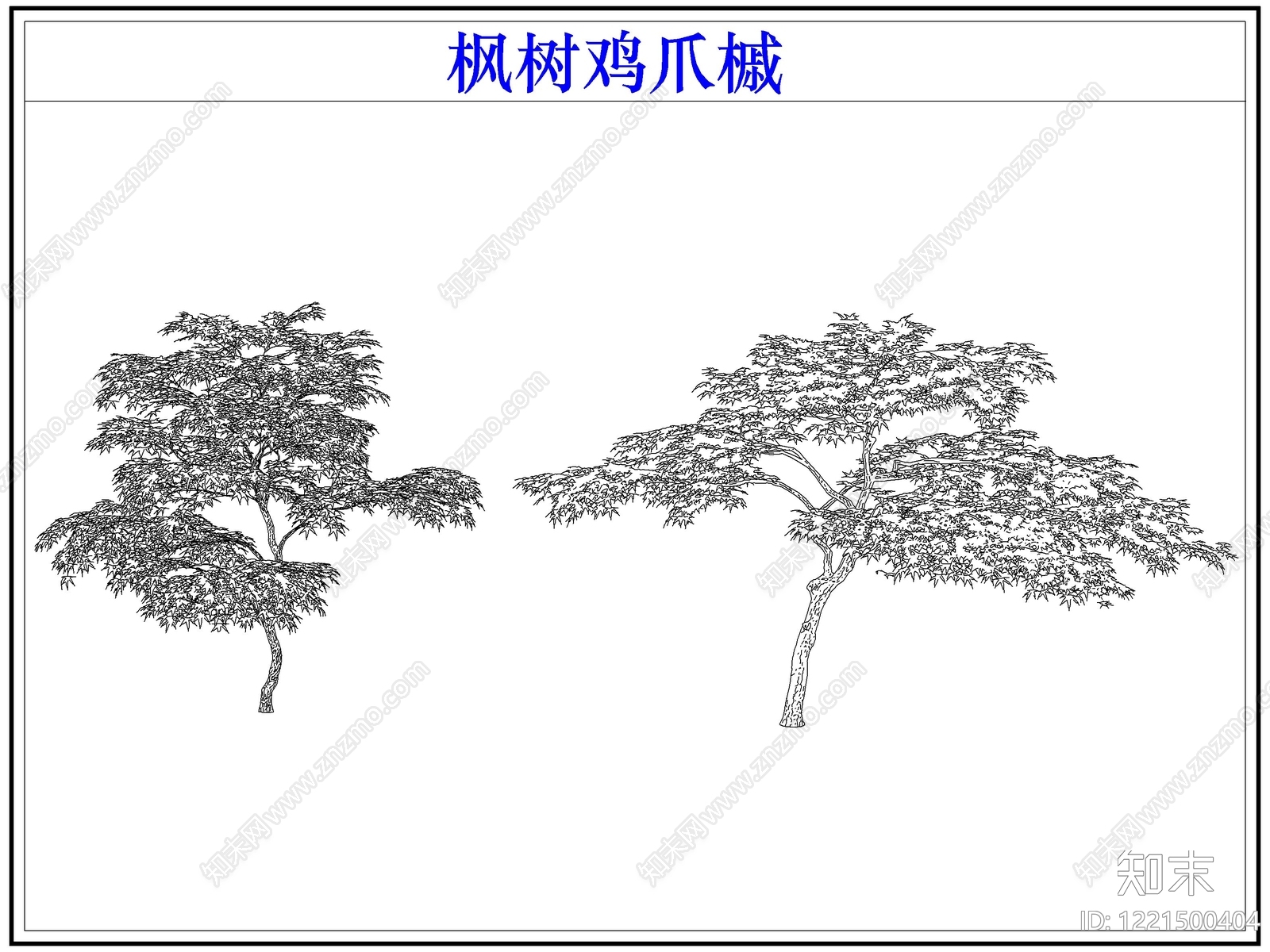 灌木种植cad施工图下载【ID:1221500404】