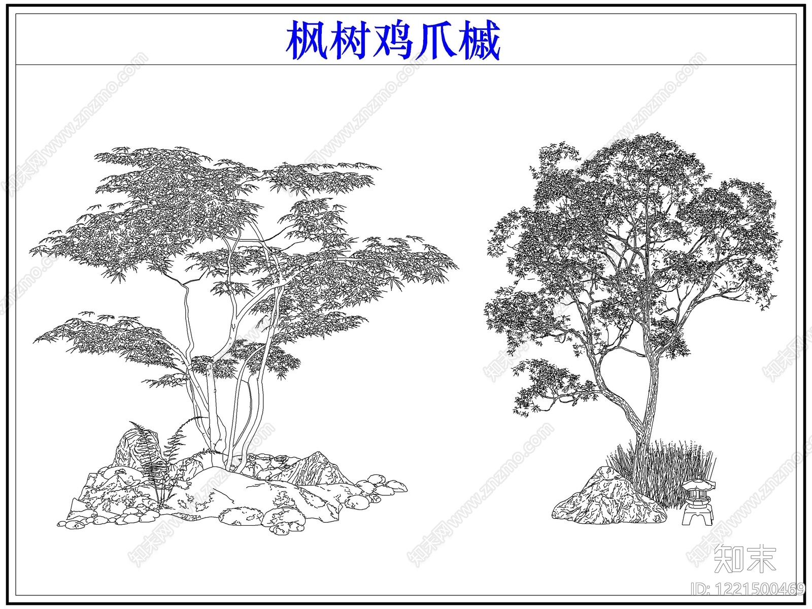 灌木种植cad施工图下载【ID:1221500469】