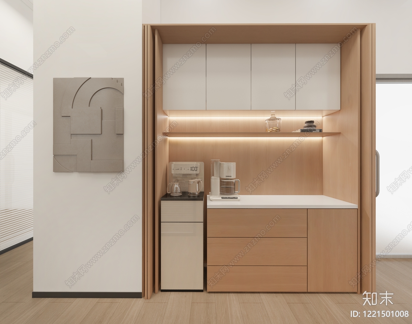 现代简约办公室3D模型下载【ID:1221501008】