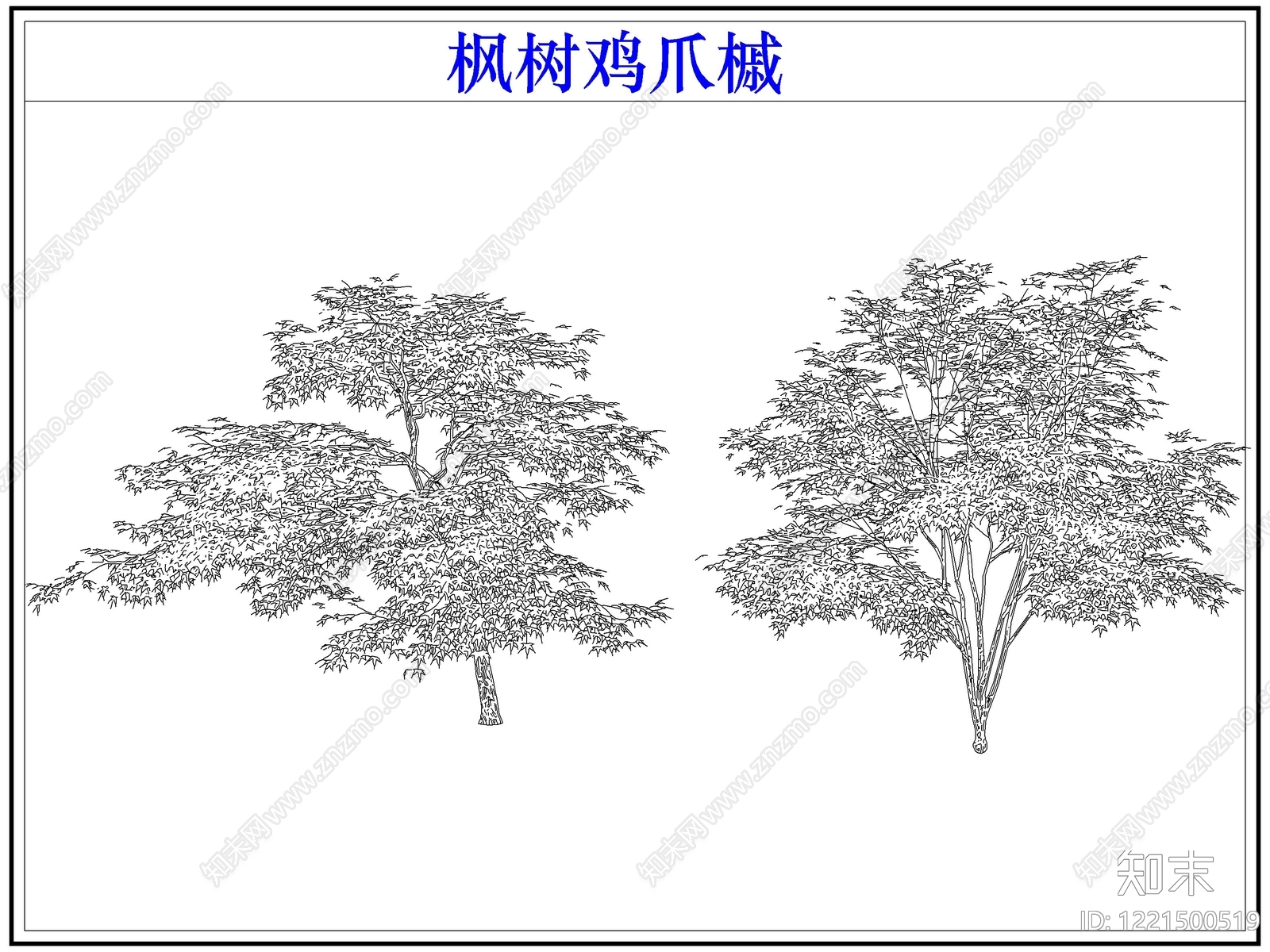 灌木种植CAD图纸