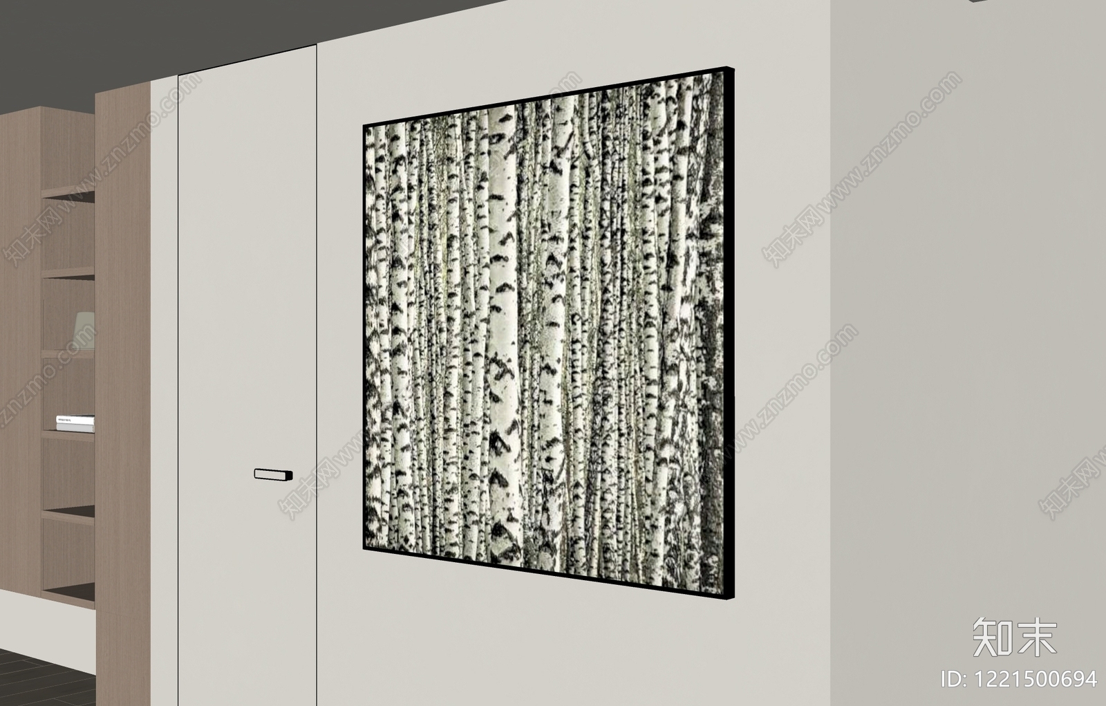 极简挂画SU模型下载【ID:1221500694】