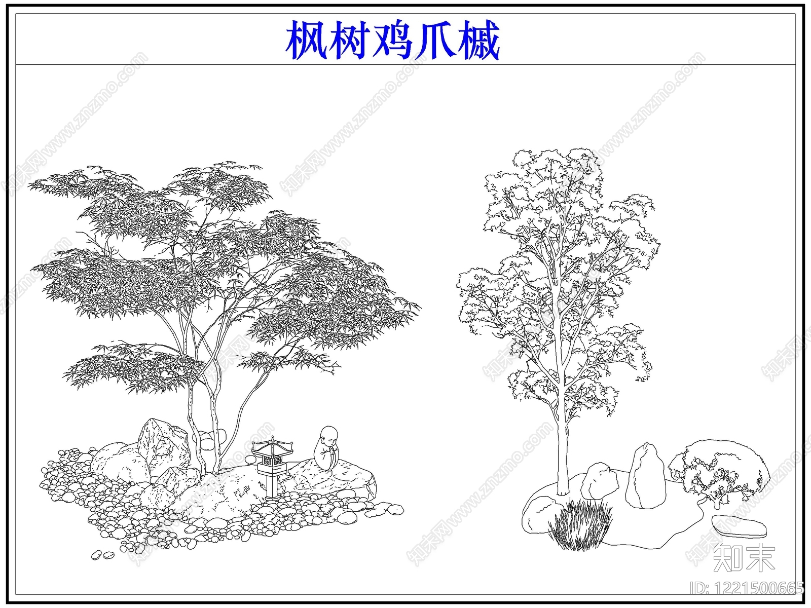 灌木种植cad施工图下载【ID:1221500665】