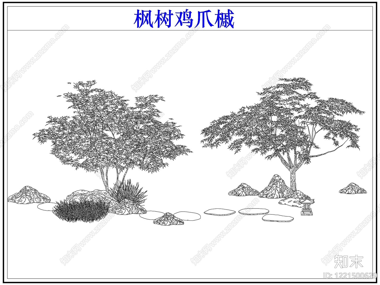 灌木种植CAD图纸