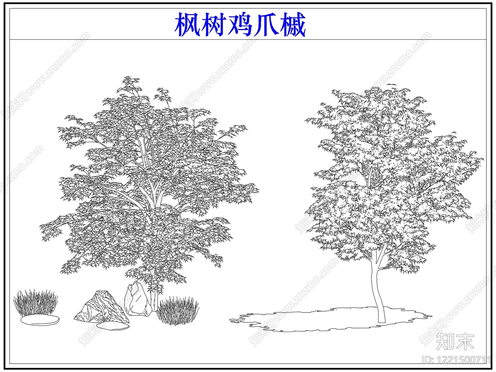 灌木种植CAD图纸