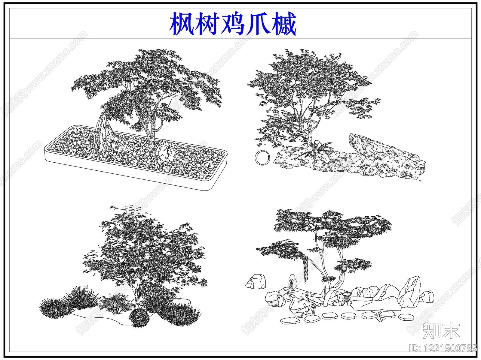 灌木种植cad施工图下载【ID:1221500785】