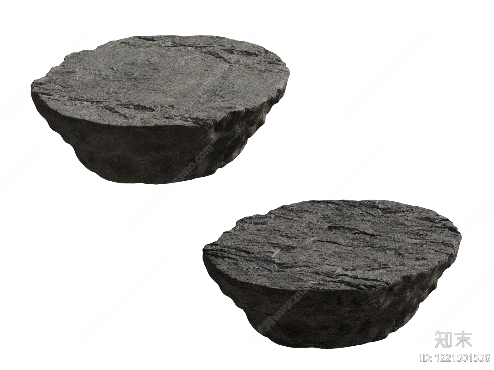 侘寂石头3D模型下载【ID:1221501556】