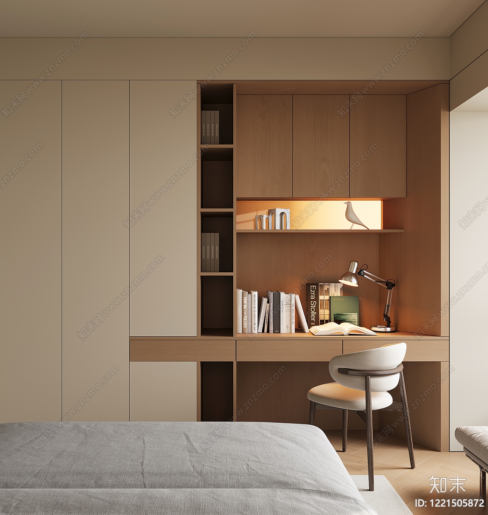 日式衣柜3D模型下载【ID:1221505872】