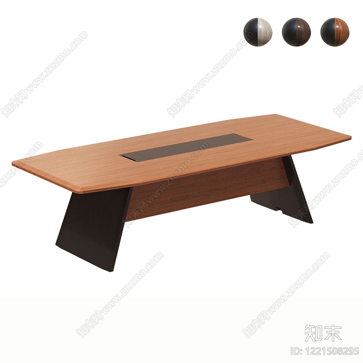 现代简约会议桌3D模型渲染效果图