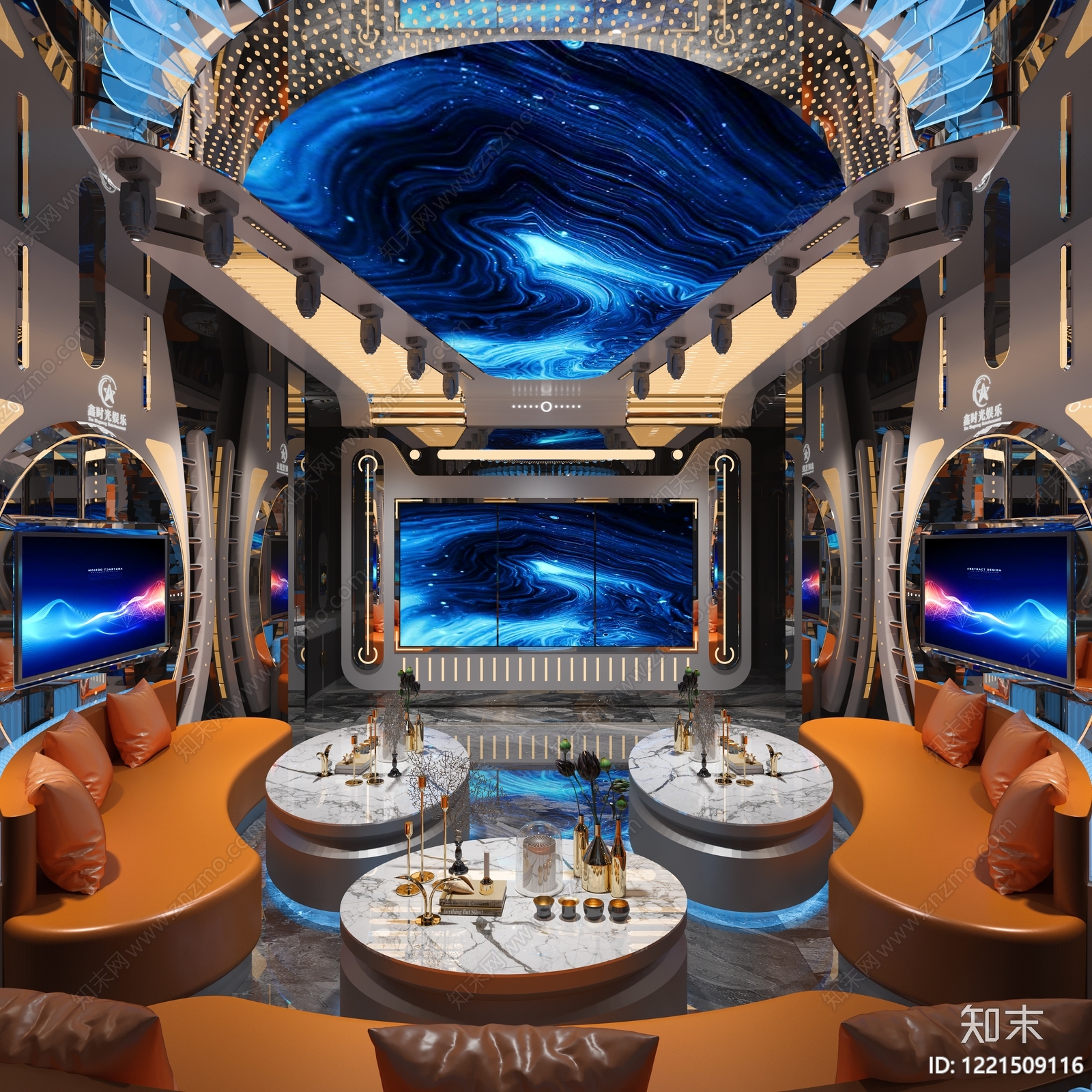 赛博朋克风KTV3D模型下载【ID:1221509116】