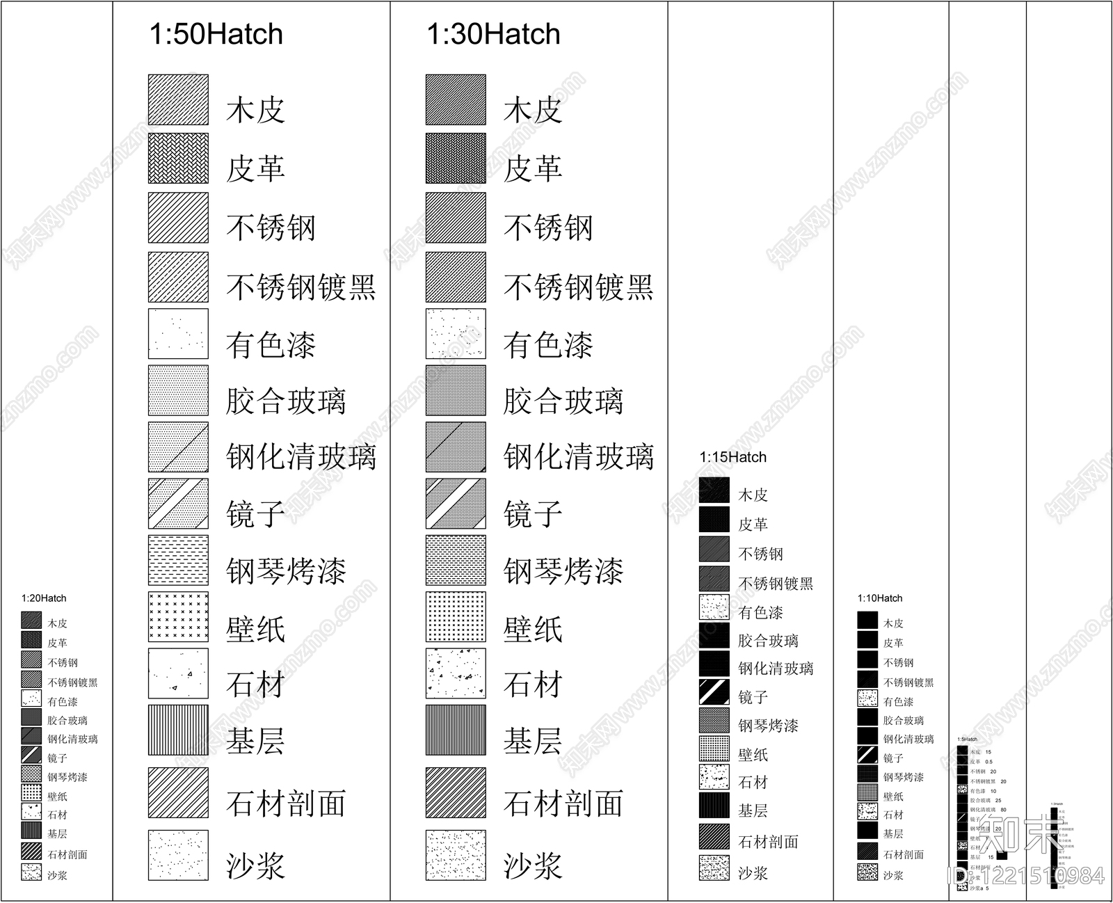 填充图案CAD图纸