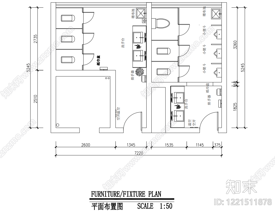 其他办公空间cad施工图下载【ID:1221511878】