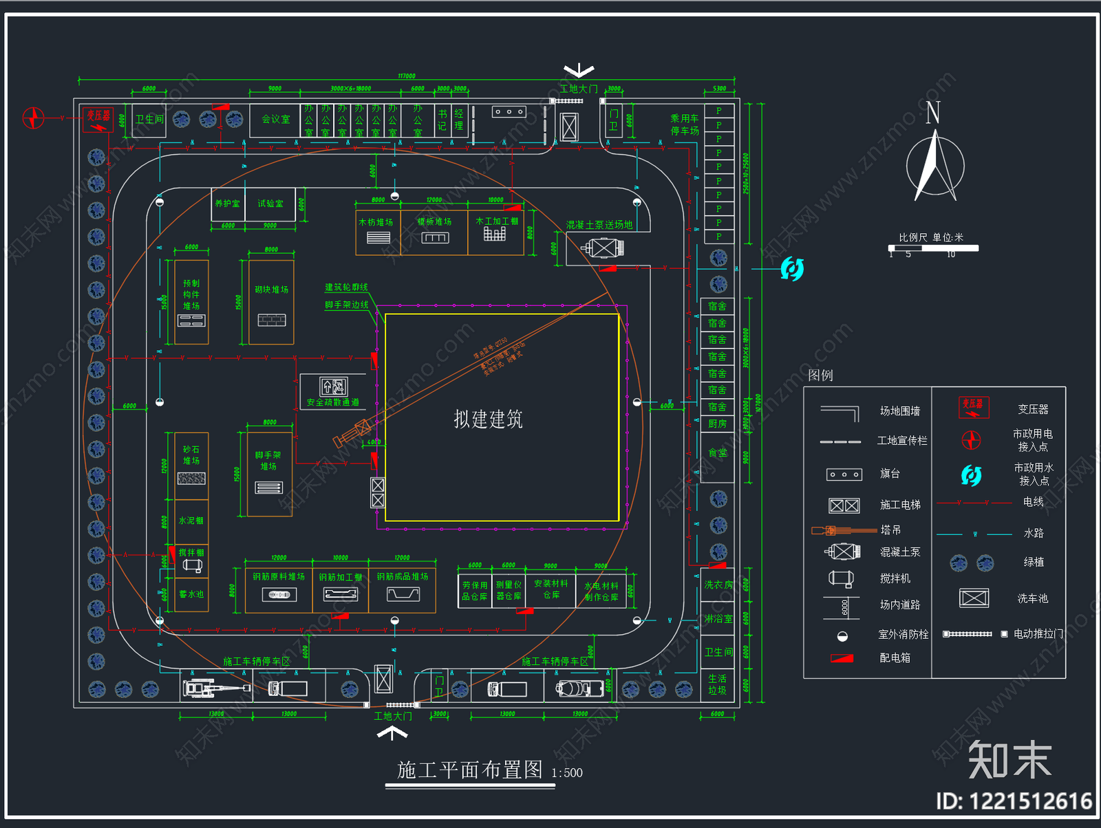 建筑平面布置图CAD图纸