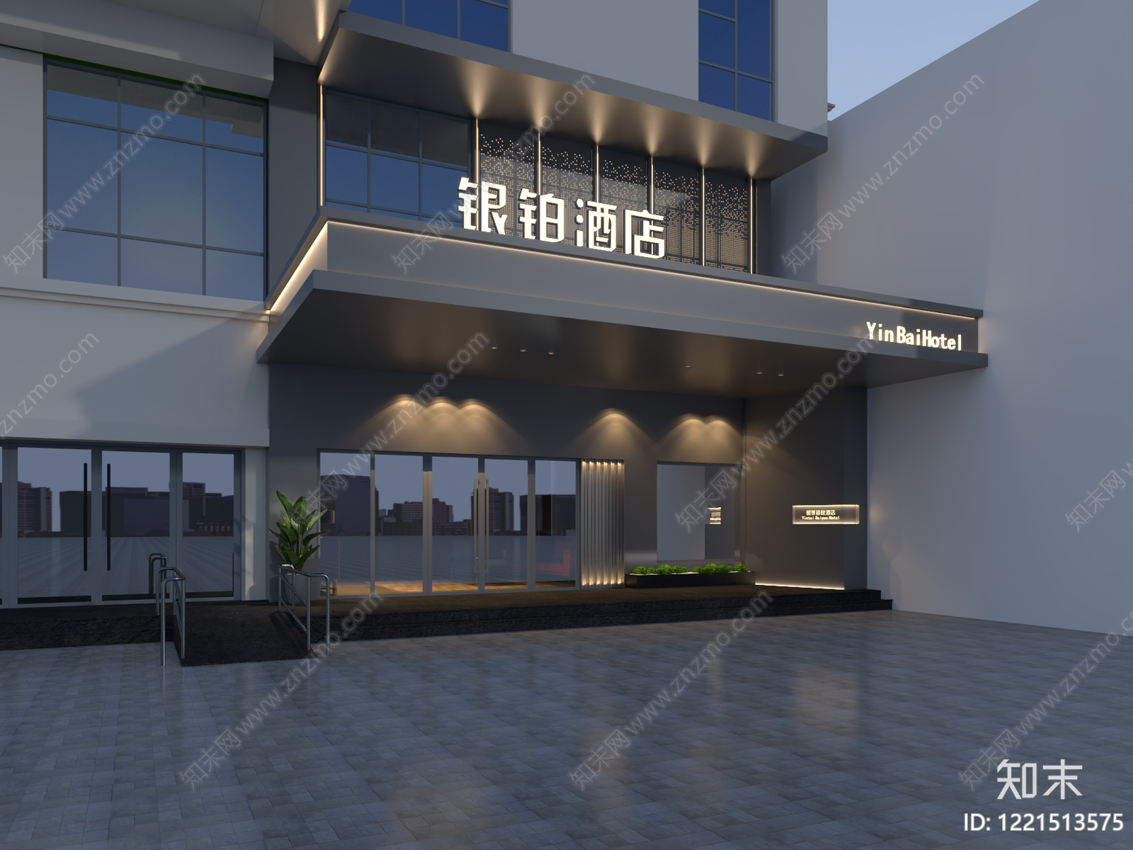 极简主义酒店3D模型下载【ID:1221513575】
