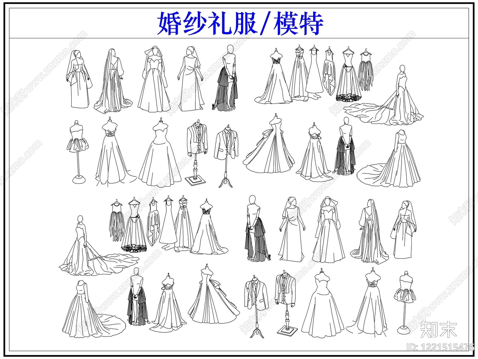 婚纱店CAD图纸