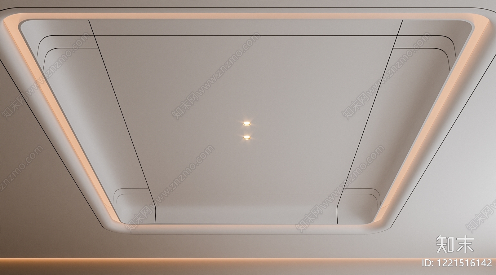 极简吊顶3D模型下载【ID:1221516142】