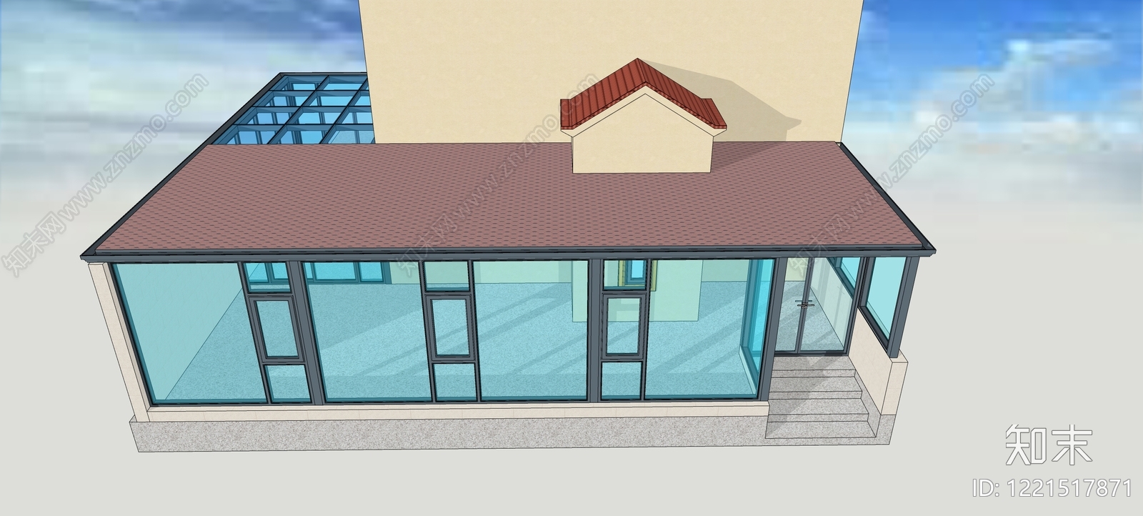 现代简约小公建SU模型下载【ID:1221517871】