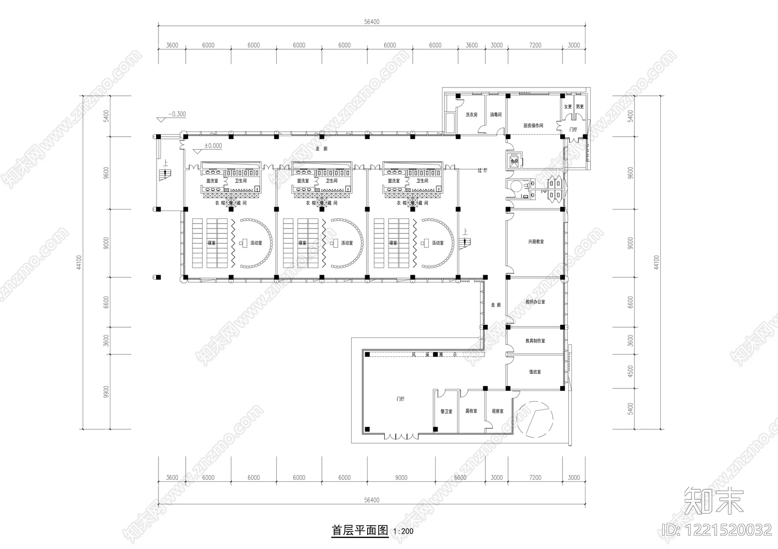 幼儿园建筑CAD图纸