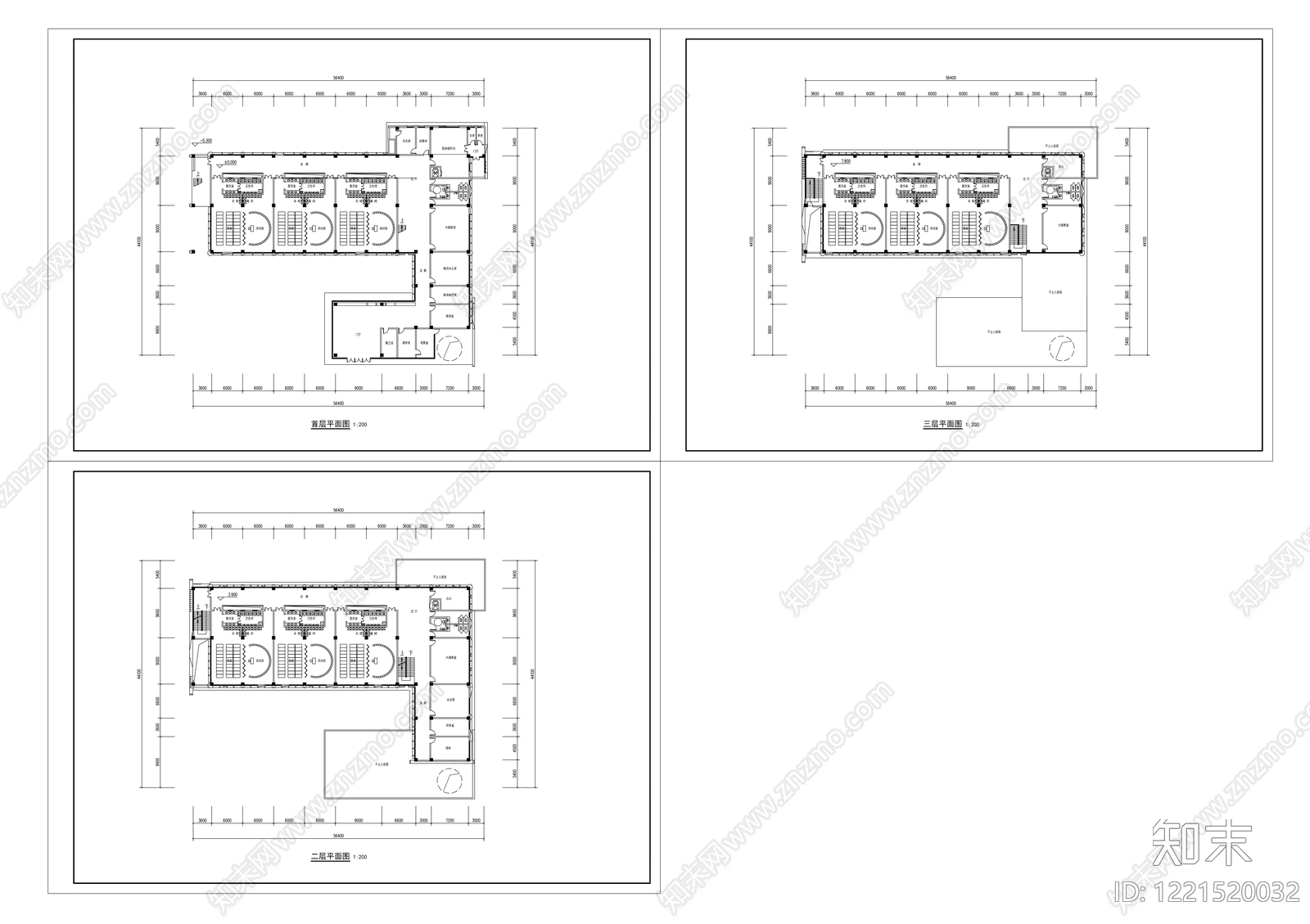 幼儿园建筑cad施工图下载【ID:1221520032】