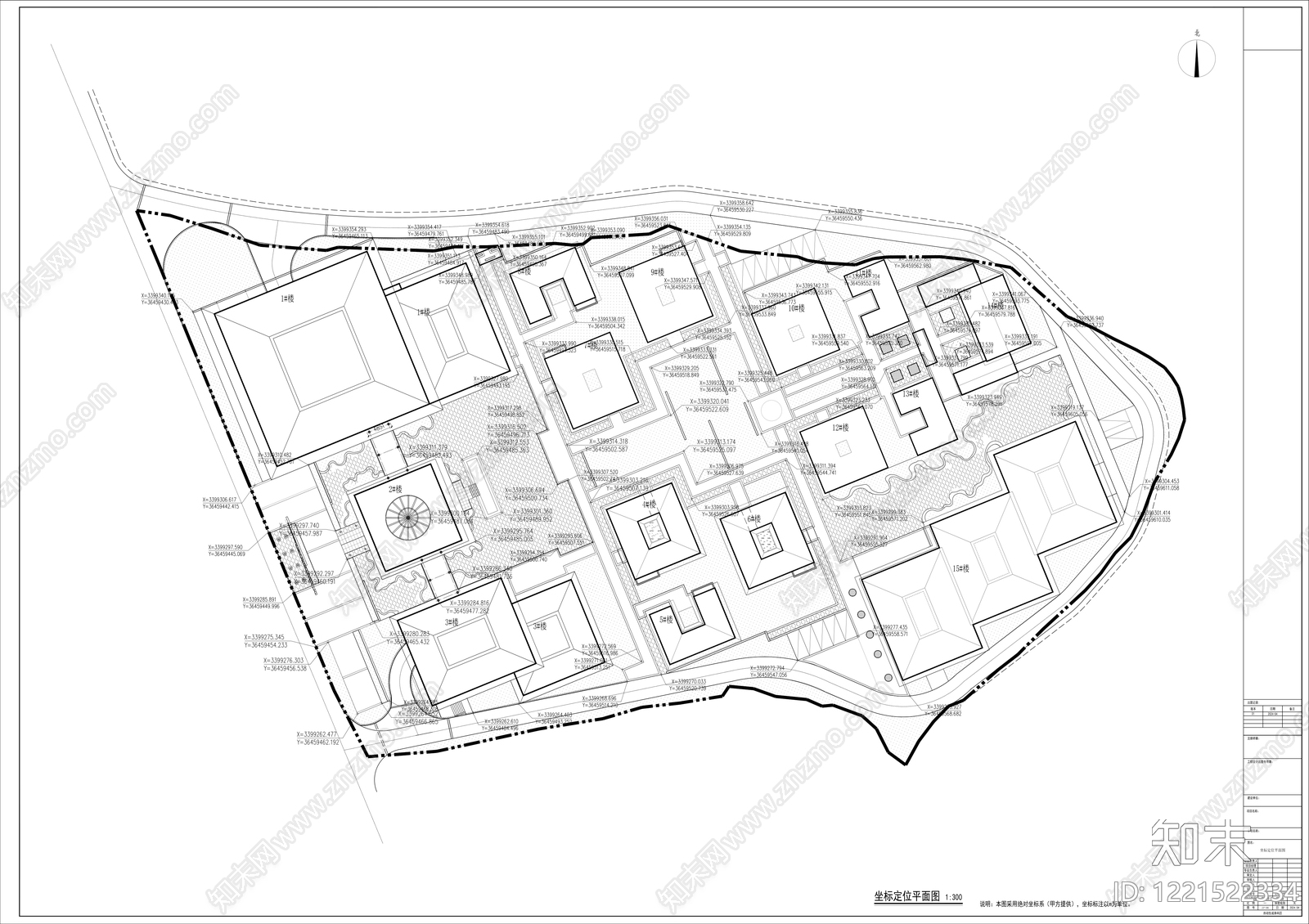 酒店景观cad施工图下载【ID:1221522334】