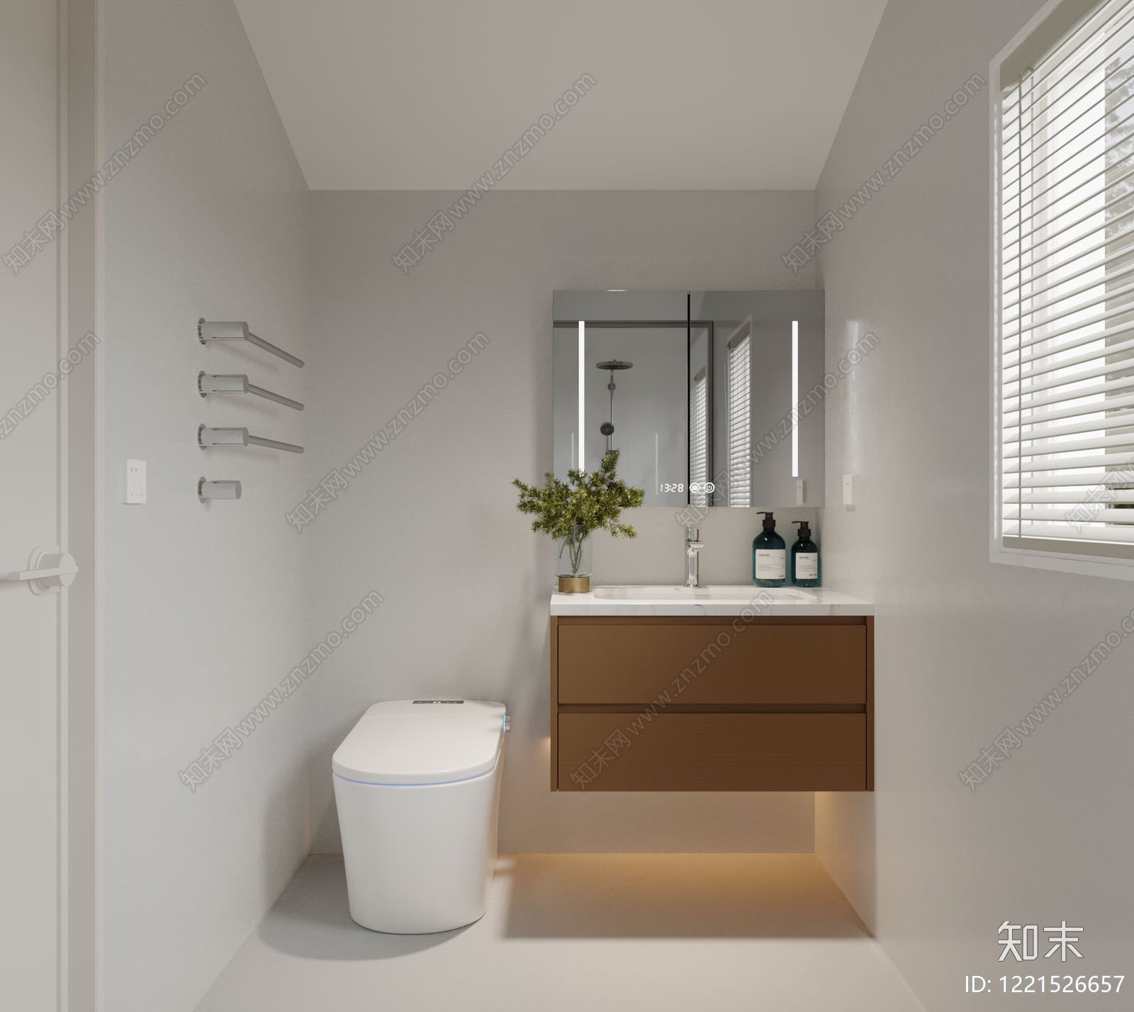 极简卫生间3D模型下载【ID:1221526657】