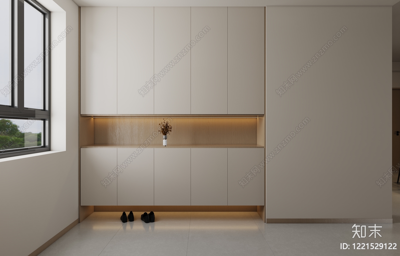 极简开放式厨房3D模型下载【ID:1221529122】
