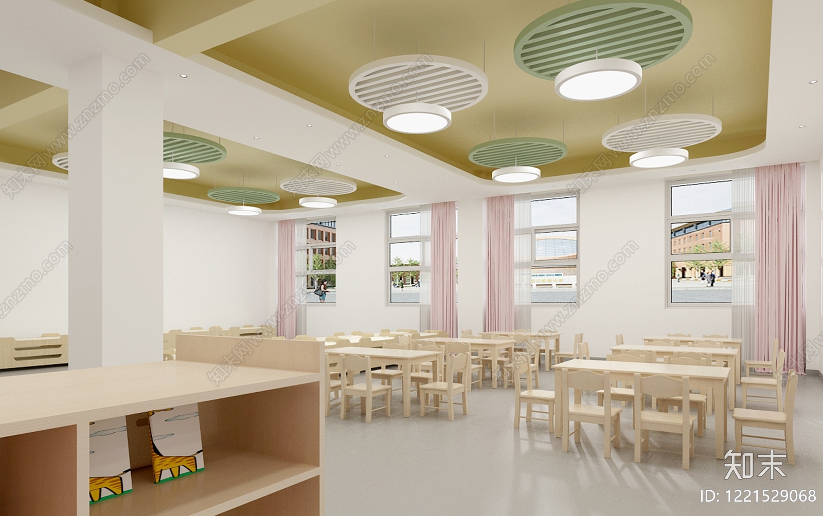 北欧幼儿园3D模型下载【ID:1221529068】