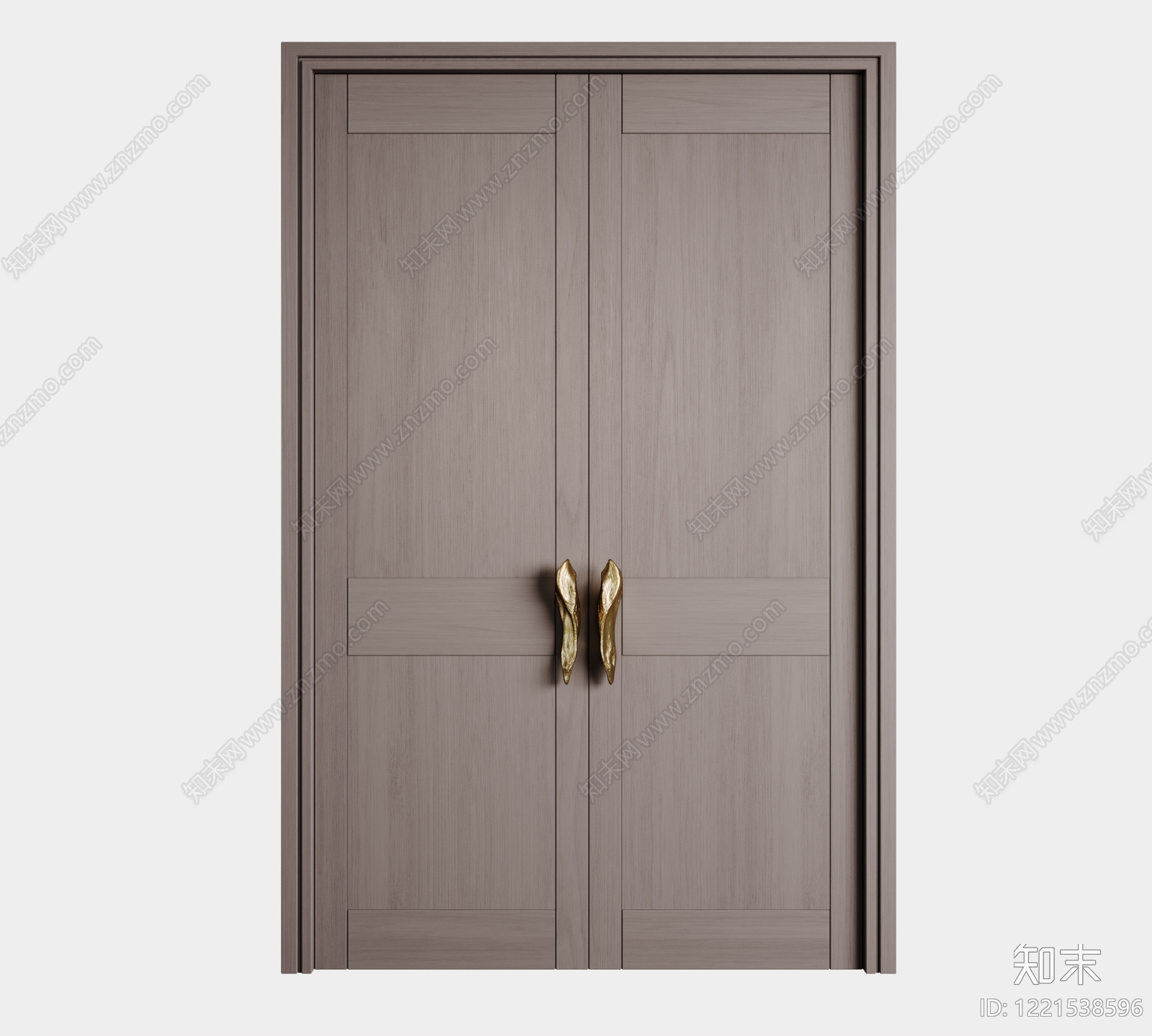 轻奢双开门SU模型下载【ID:1221538596】