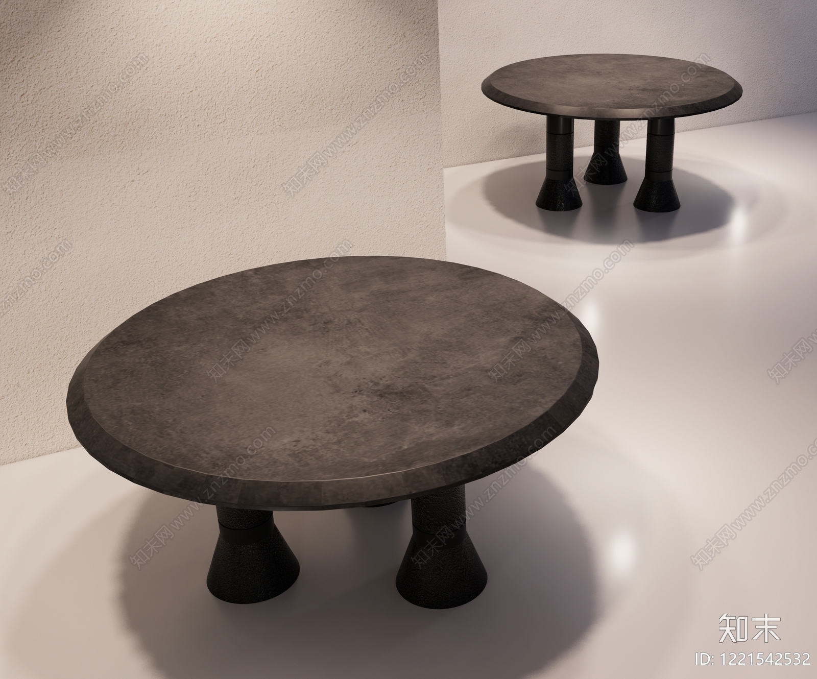 极简餐桌3D模型下载【ID:1221542532】