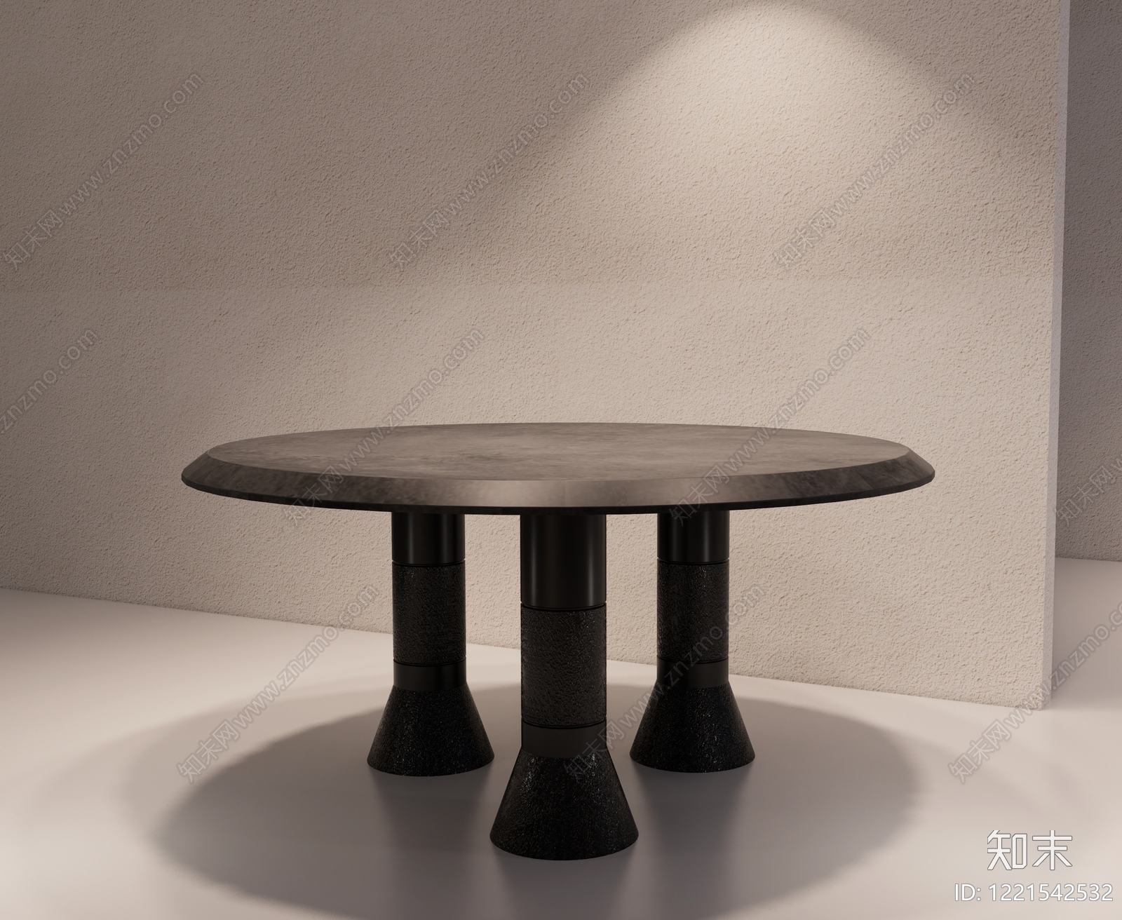 极简餐桌3D模型下载【ID:1221542532】