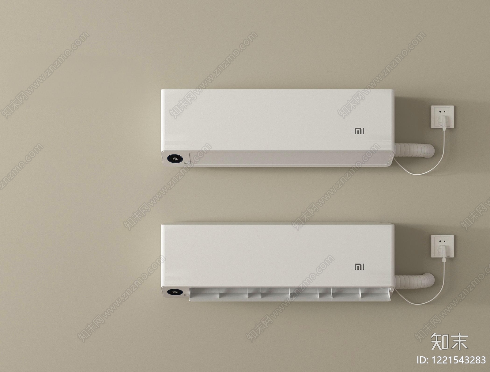 极简空调3D模型下载【ID:1221543283】