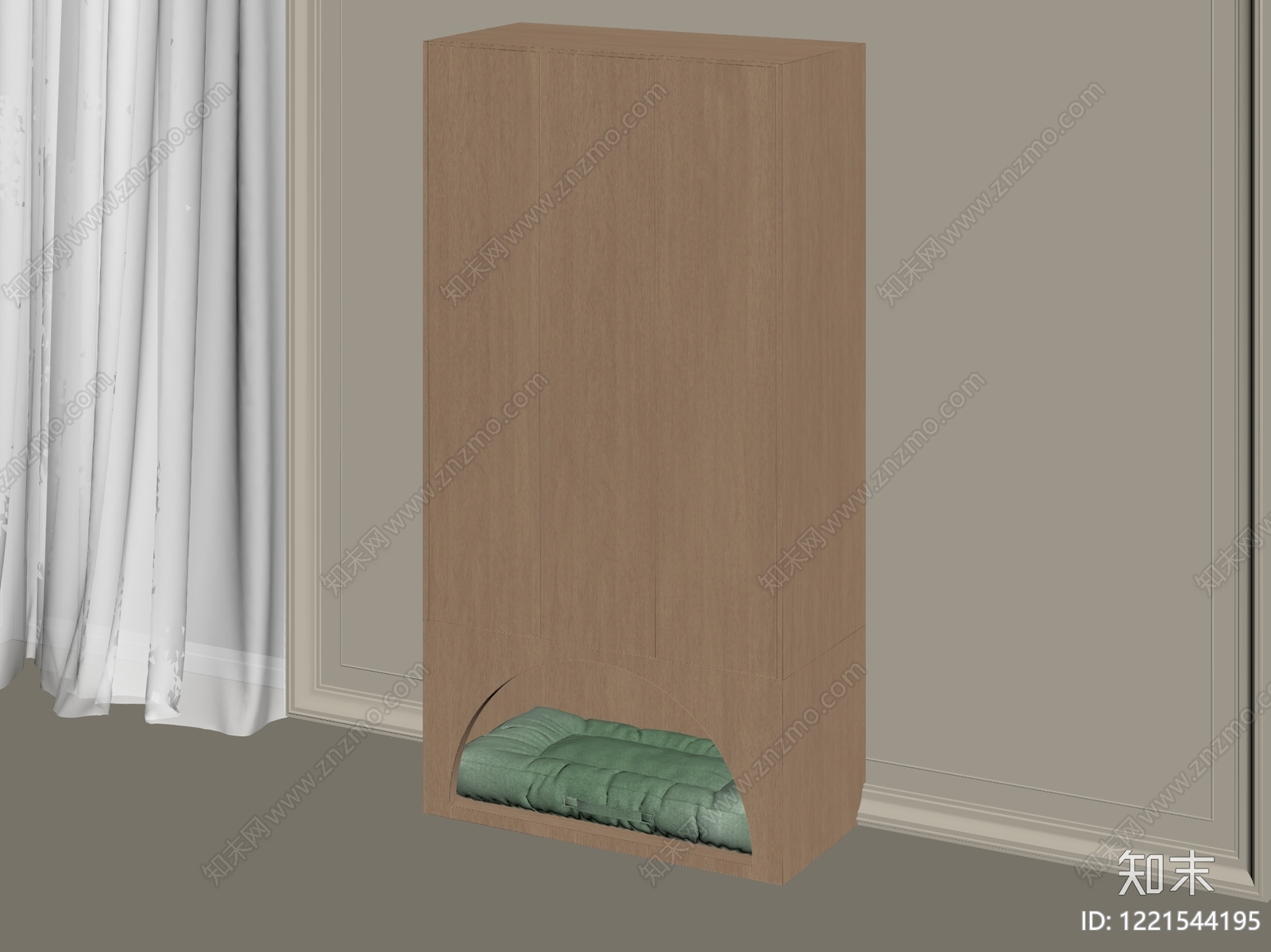 原木风储物柜3D模型下载【ID:1221544195】